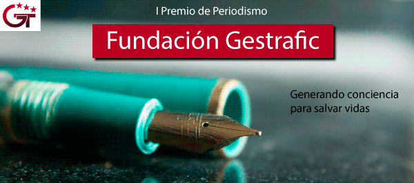 Cartel anunciador del I Premio de Periodismo de la Fundación Gestrafic
